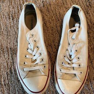 Converse White Canvas Sneakers